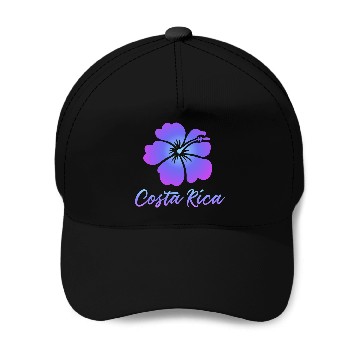 Discover Costa Rica Hibiscus Baseball Caps