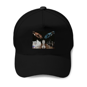 Discover Crystal Robotic Chess Clash Baseball Caps
