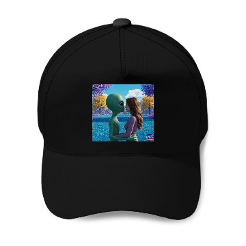 Discover Alien Love Affair Baseball Caps