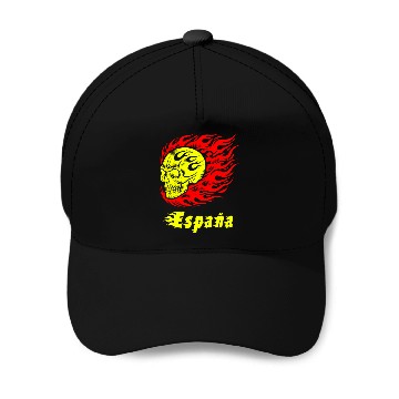 Discover Spain Skull Design Design Baseball Caps