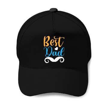 Discover Best Dad Bold Typography Baseball Caps