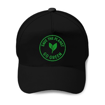 Discover save the planet Baseball Caps