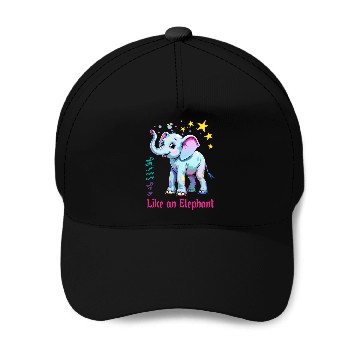 Discover Dream Big Like an Elephant Baseball Caps