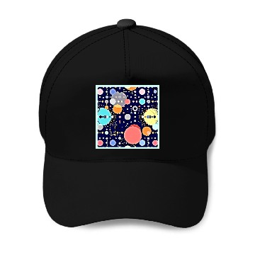 Discover Joyful Bubble Universe Vision Baseball Caps
