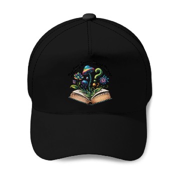 Discover Reading Grows Weird Things Psychedelic Mushroom Baseball Caps