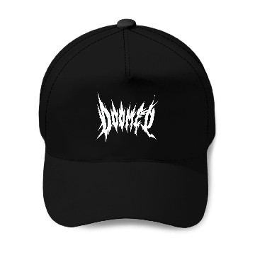 Discover DOOMED, Black, Dark, Sharp, Metal, Gothic, Design Baseball Caps
