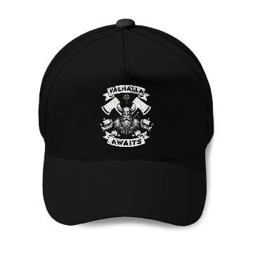 Discover Valhalla Awaits - Viking Warrior Design Baseball Caps
