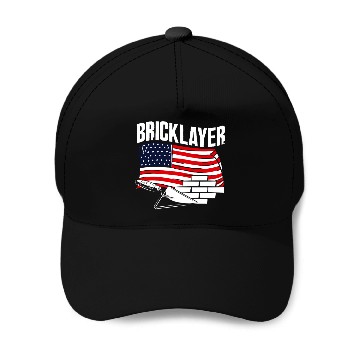Discover Bricklayer American Pride Craftsmanship Tribute Baseball Caps