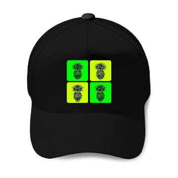 Discover Pop Art Pineapple Baseball Caps
