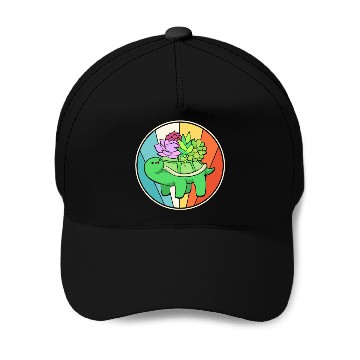 Discover Succulent Plant Turtle Baseball Caps