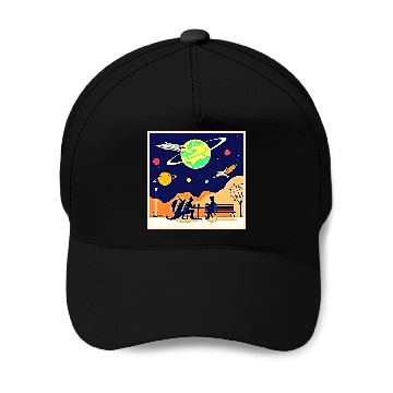 Discover Fantasy Night Rendezvous Baseball Caps