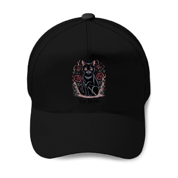 Discover The Devil Tarot Cat Art Baseball Caps
