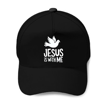 Discover Jesus is with me Baseball Caps