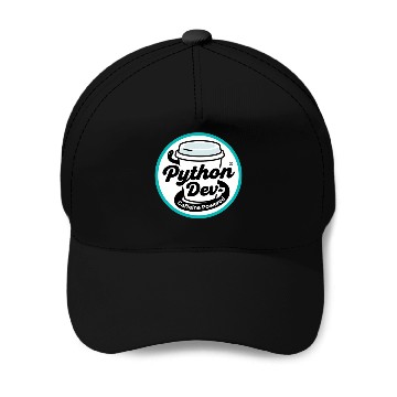 Discover Python Developer – Caffeine Powered Baseball Caps