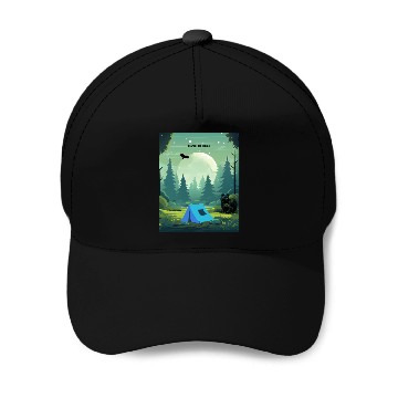 Discover Respect the Locals – Wilderness Camping Warning Baseball Caps