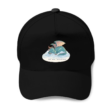 Discover Nyx the Storm Sleeper Baseball Caps