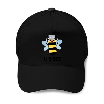 Discover US Bee Funny USB Technical Pun Baseball Caps