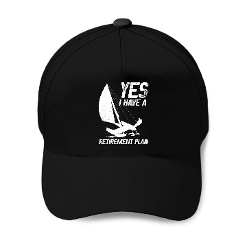 Discover Retirement Plan Catamaran Trapeze Sailing Captain Baseball Caps