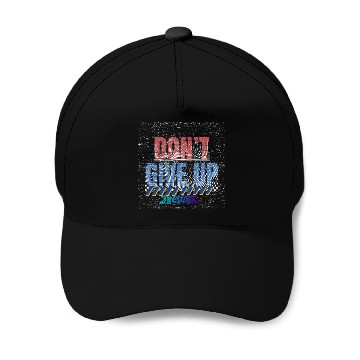 Discover Red and Blue Urban Typography Baseball Caps Design