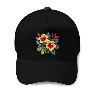 Discover Hibiscus Baseball Caps