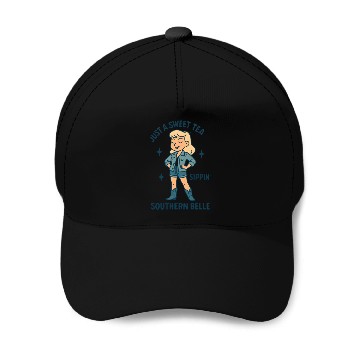 Discover Sweet Tea Southern Belle Baseball Caps