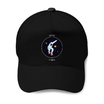 Discover Science is Real Baseball Caps
