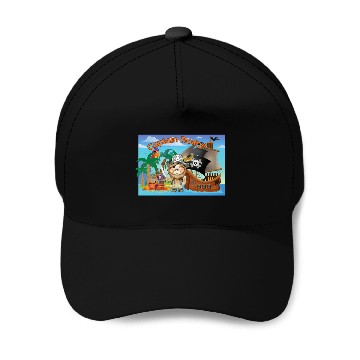 Discover Pirate Lion Captain Roary Design Baseball Caps