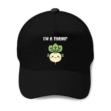 Discover Turnip Character Illustration Baseball Caps