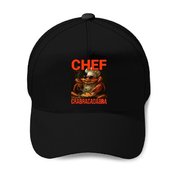 Discover Chef Crabracadabra Baseball Caps - Meme Magic Crab Chef