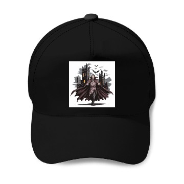 Discover Vampire Count Gothic Castle Print Baseball Caps