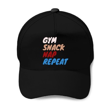 Discover Fitness Motivation Script Baseball Caps