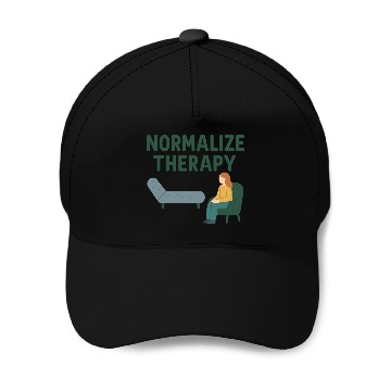 Discover Normalize Therapy Inspirational Design Baseball Caps