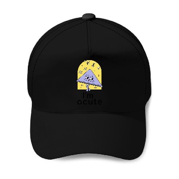 Discover Playful Math Triangle Character Baseball Caps
