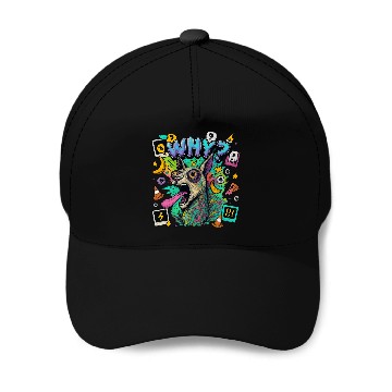 Discover Whimsical Psychedelic Animal Illustration Baseball Caps