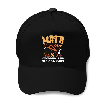 Discover Mathematician Math Teacher Imaginary Friends Baseball Caps