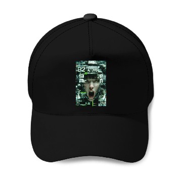 Discover Cyberpunk Digital Scream Baseball Caps