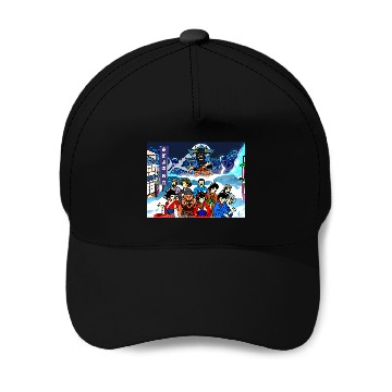 Discover Mythical Samurai Wolf Theater Baseball Caps