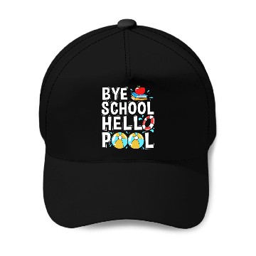 Discover Pool Party Squad Summer Vacation Baseball Caps