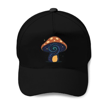 Discover Cosmic Mushroom Nightscape Baseball Caps