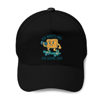 Discover Waffle Character Skateboard Design Baseball Caps