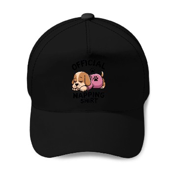 Discover Charming Sleeping Puppy Napping Baseball Caps