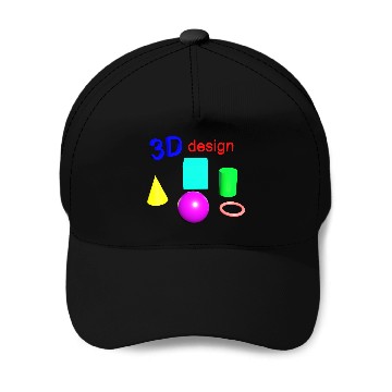 Discover Vibrant 3D Geometric Shape Design Baseball Caps