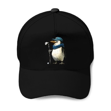 Discover Penguins Golf Baseball Caps