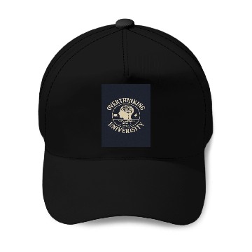 Discover Overthinking University Design Baseball Caps