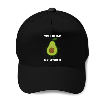 Discover Cute Avocado Humor Graphic Baseball Caps