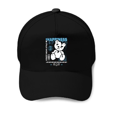 Discover Urban Graffiti Teddy Bear Design Baseball Caps