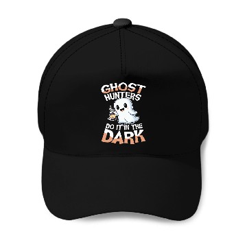 Discover Ghost Hunters Do It In The Dark Cute Ghost Baseball Caps