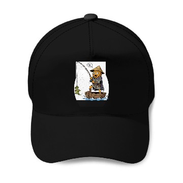 Discover Whimsical Pineapple Fisherman Baseball Caps