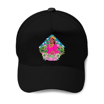 Discover Queen in pink and green  Baseball Caps