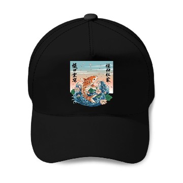 Discover Koi Fish and Lotus Harmony Design Baseball Caps